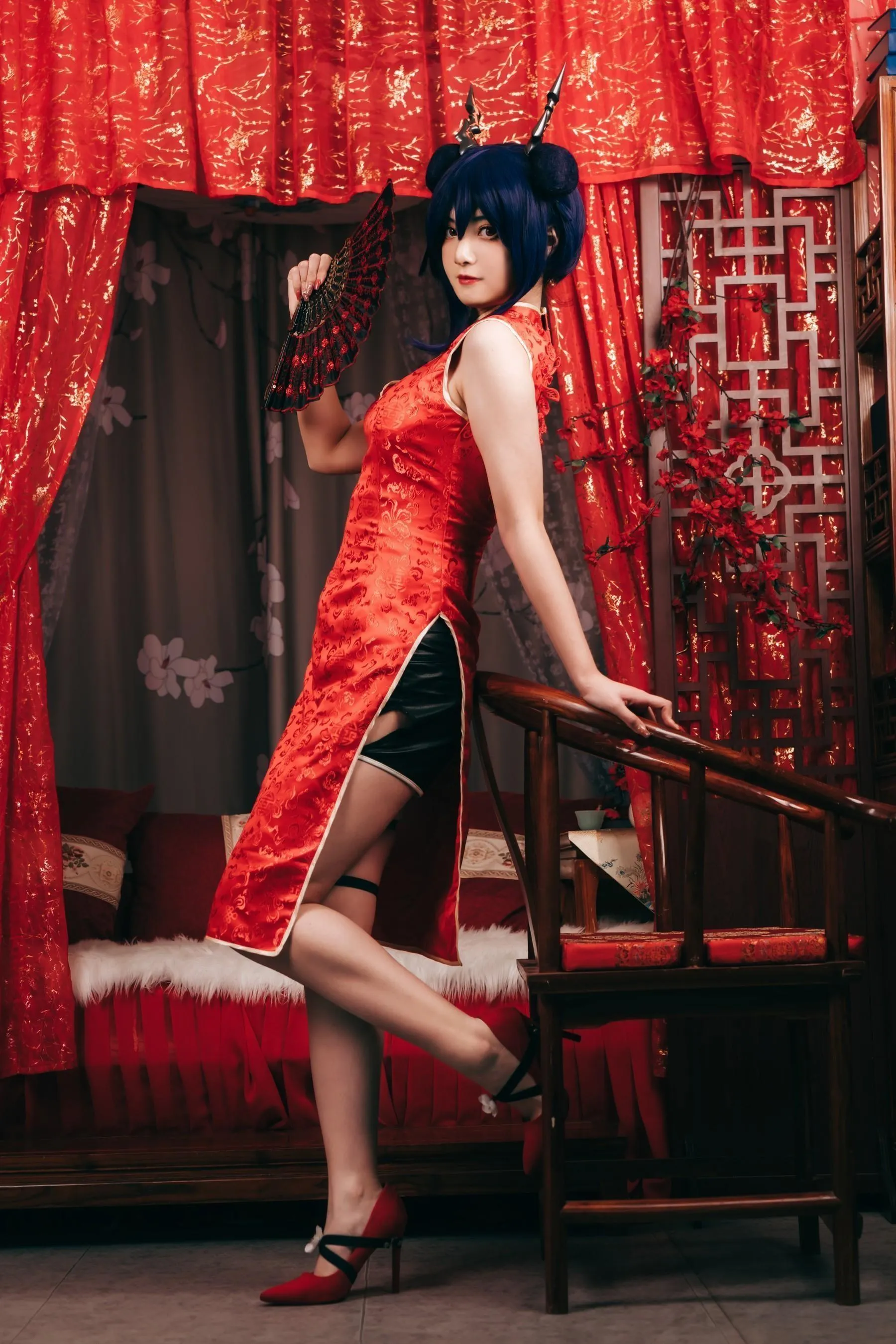 许枳 – NO.02 陈的红色旗袍 [26P]插图6